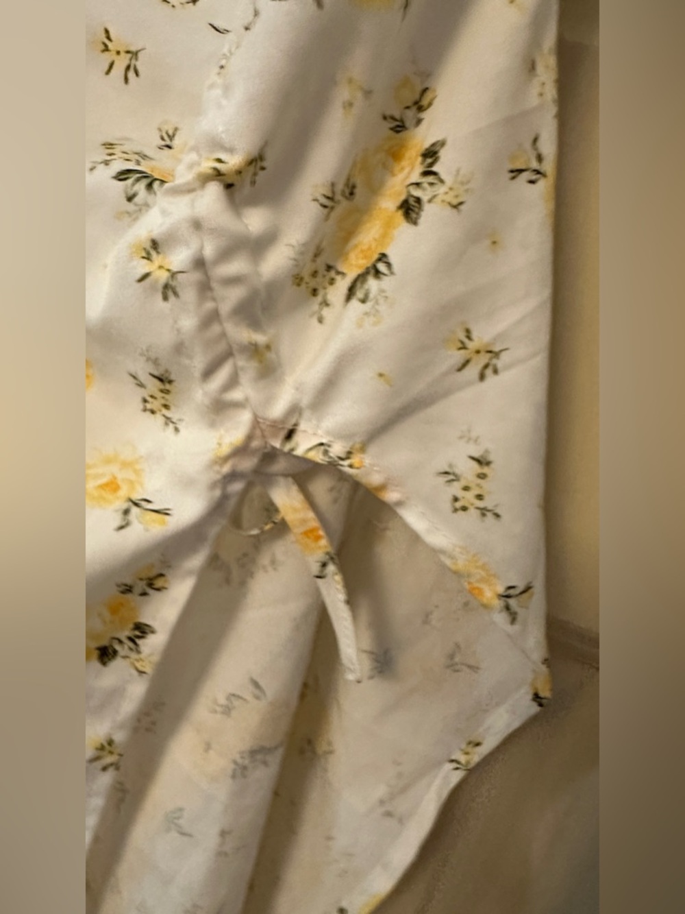 Shein White Yellow Spaghetti Strap Slit Midi Dress - Picture 6 of 10